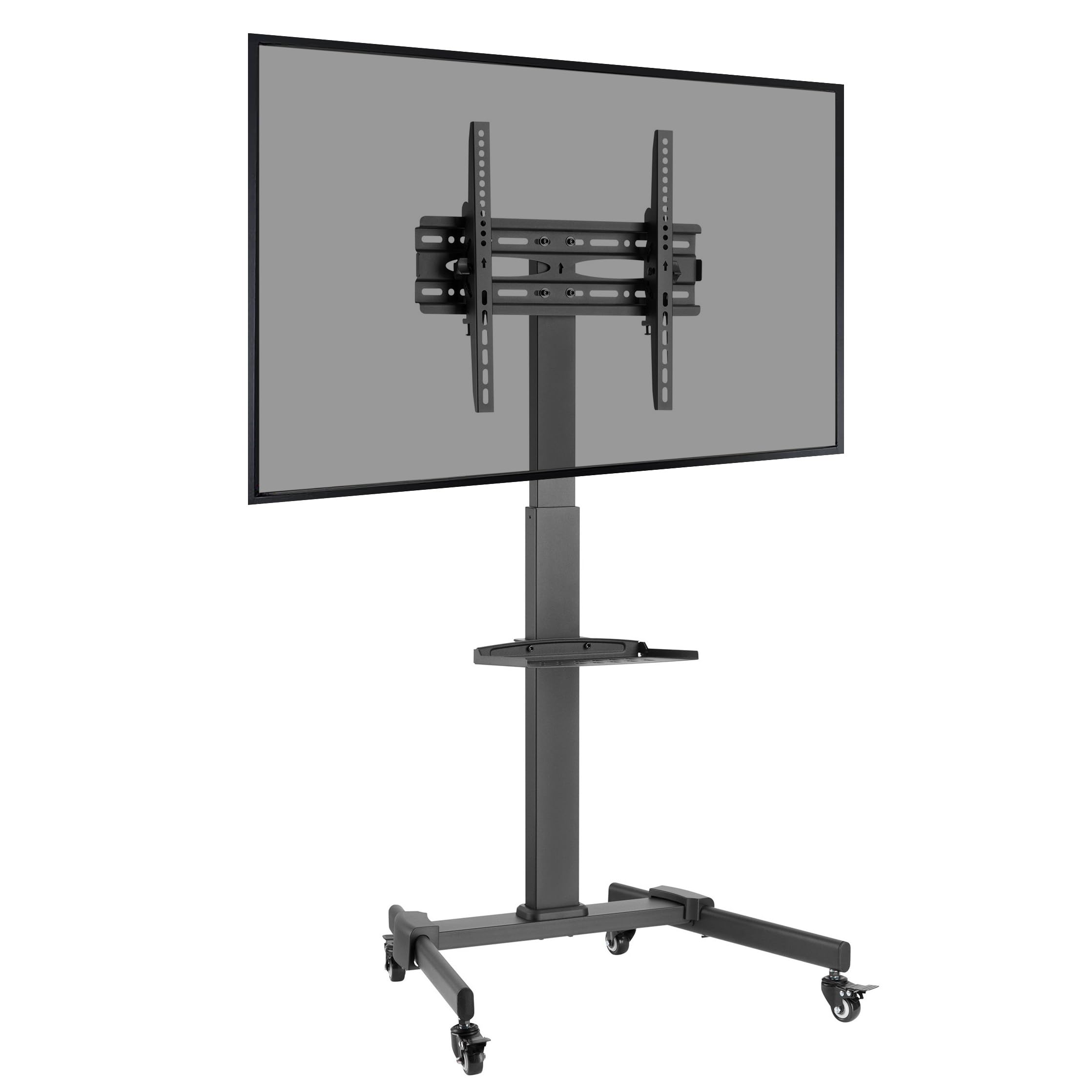 Properav Black 32 To 55 Inch Portable Tv Bracket With Wheels