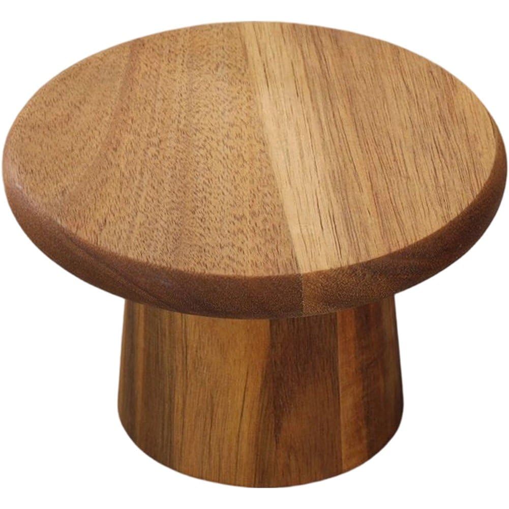 Drewniana patera na tort, wszechstronne zastosowanie, talerz drewniany, stojak deserowy, popołudniowa herbata, wysoka taca do serwowania, uchwyt na babeczki, ciasto, talerz stołowy (15 cm)