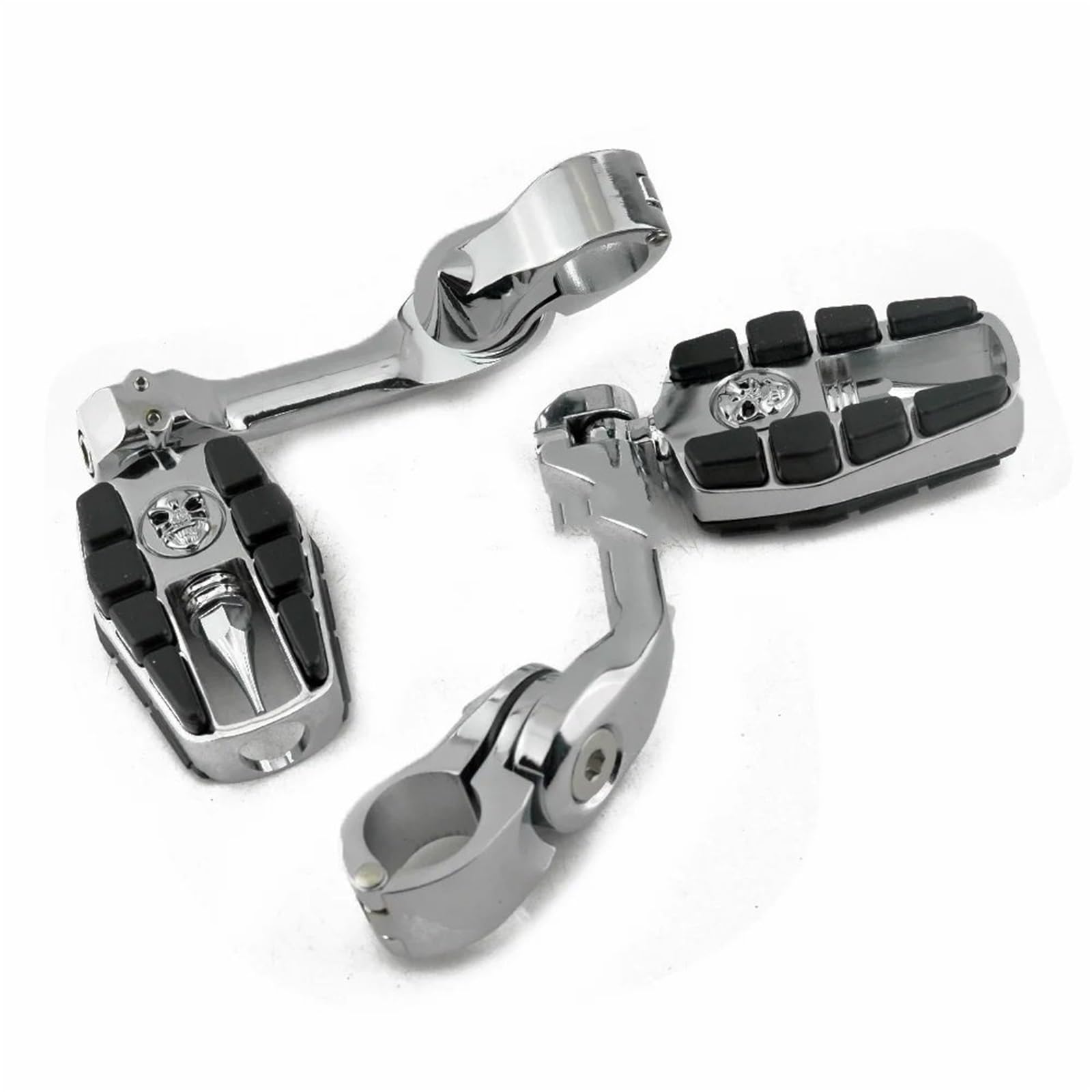 Pedały 32mm Highway Pegs Regulowany silnik Guard Crash Bar Podnóżek Mocowanie Pasuje Do Harley Sportster XL Dyna Softail(Matte Black)