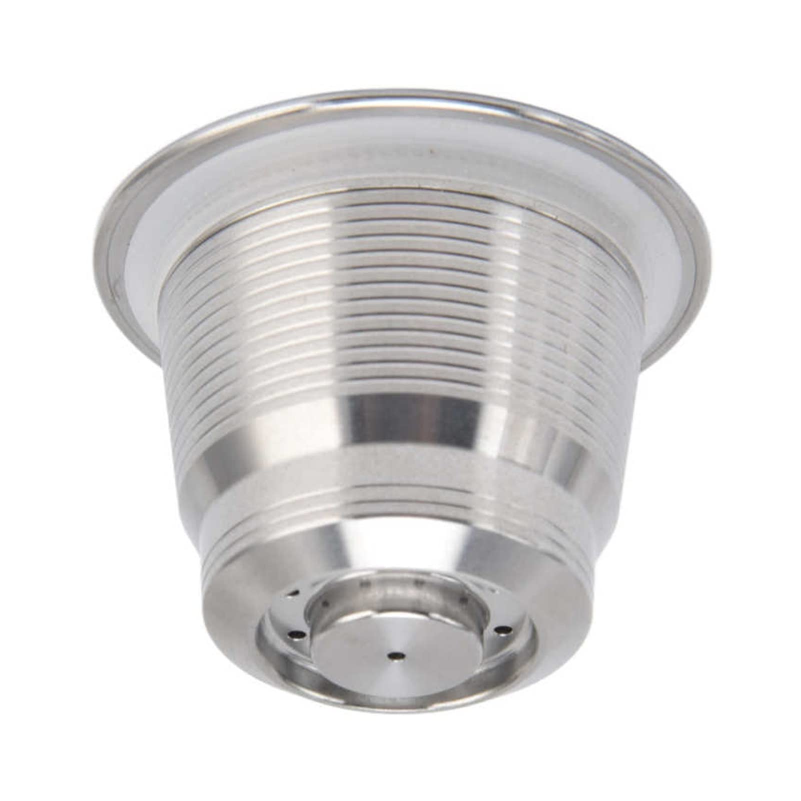 LANGshaw Filtro de cápsula de café Recargable de Acero Inoxidable Filtro de café Reutilizable Copa de Filtro de café Compatible for la máquina Nespresso con Cuchara de Cepillo Leisurely