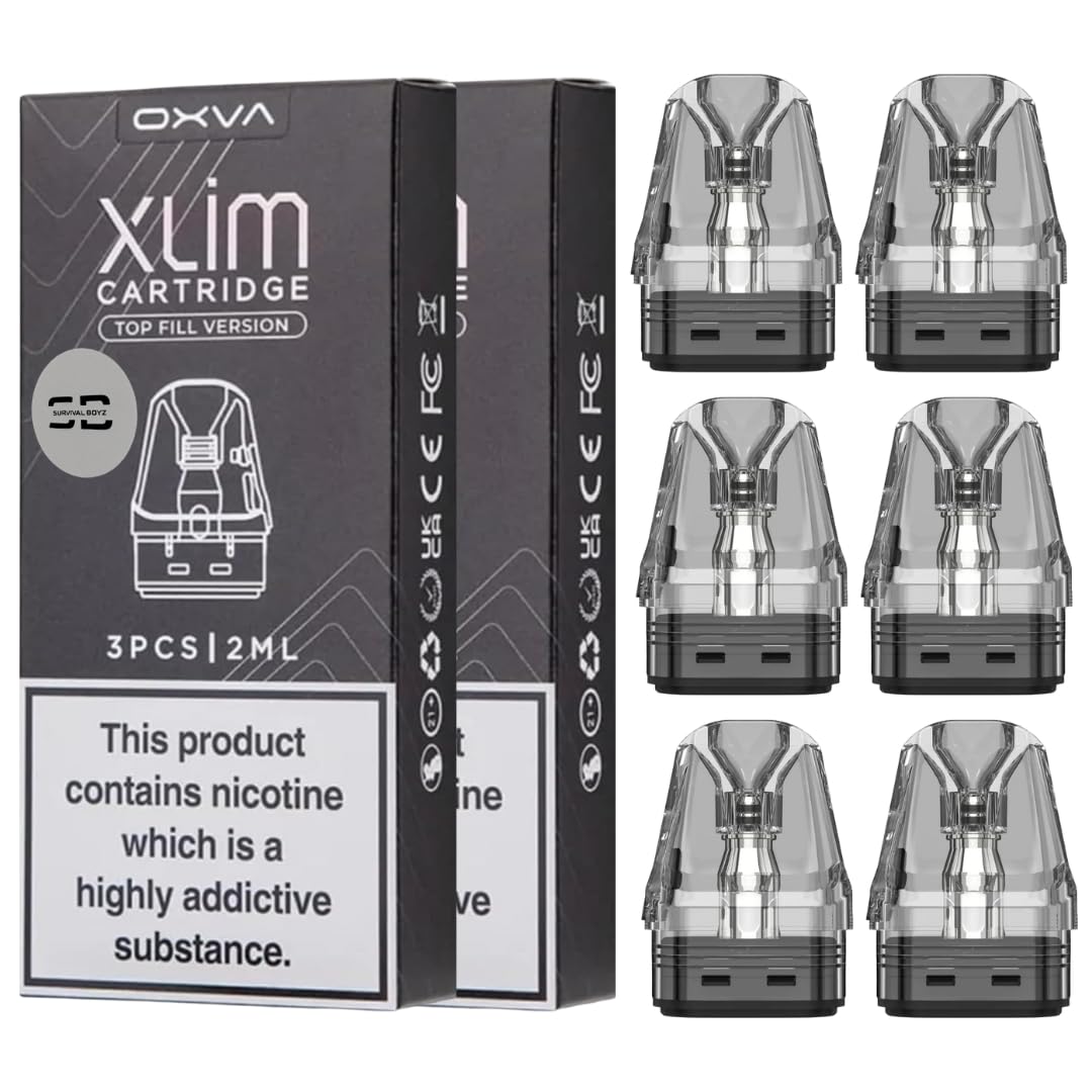 Oxva Xlim V3 Pods [0.8 | 2 x 3 Packs] - 6 Pack - Available in 0.4,0.6,0.8,1.2Ω - Compatible with Oxva Xlim Series EXCEPT Xlim C Kit - No Nicotine