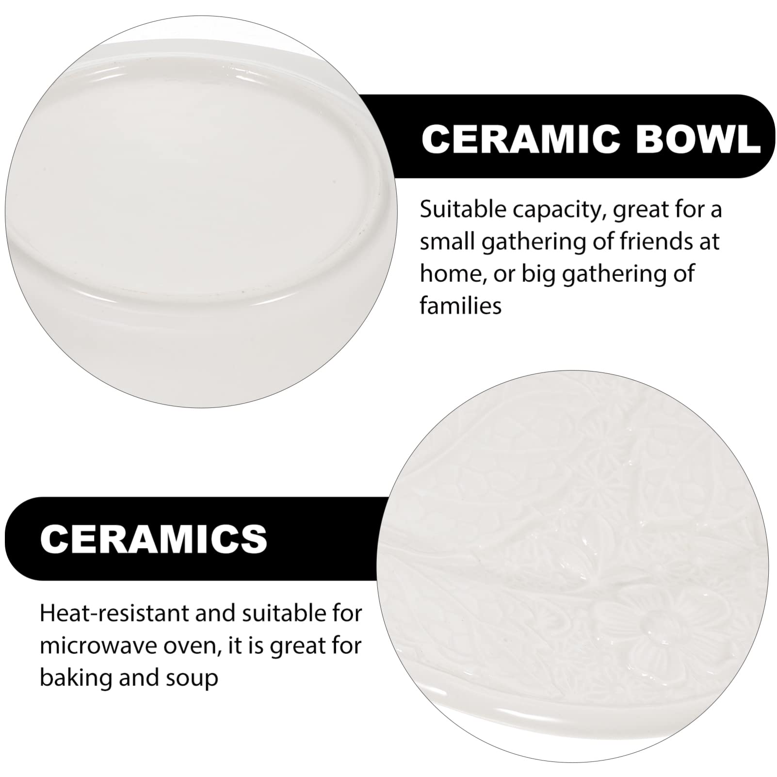 OKUMEYR Embossed Ceramic Plate Elegant Dinnerware for Wedding Party and Home Use Decorative Kitchen Plates for Serving Desserts Salads and More Premium Heat Resistant