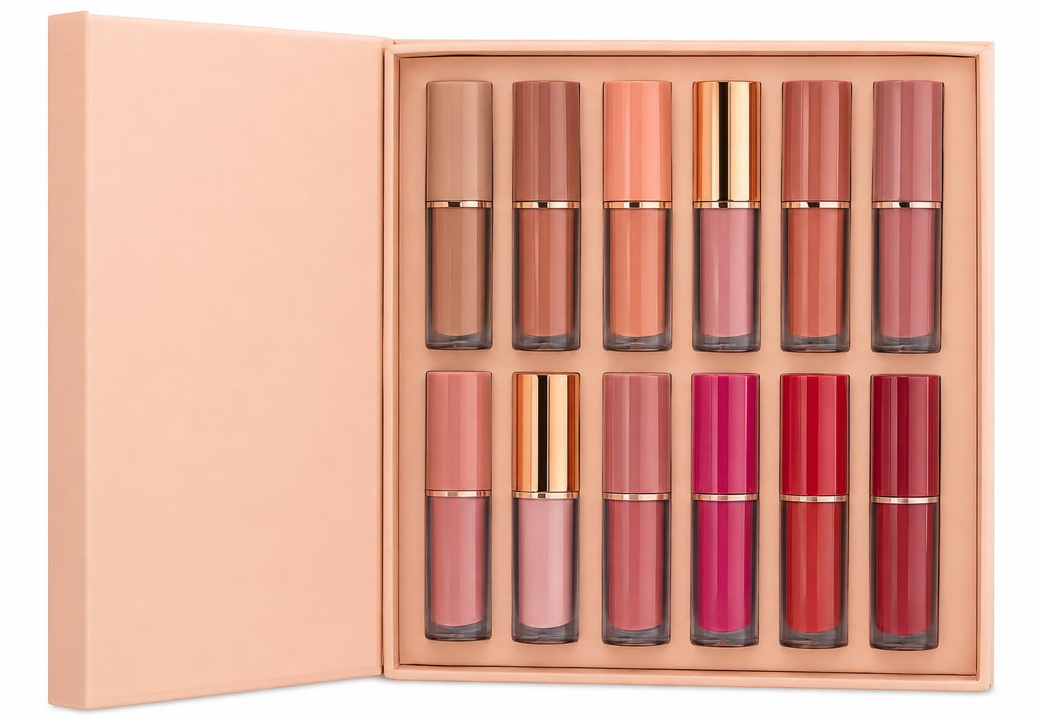 12Pcs Velvet Matte Liquid Lipstick Set of 12 (30 ml), Waterproof Long Lasting Quick-drying Non-Stick Cup Dark Lip Stain Kit |Smudge-Proof Transfer-Proof Lipsticks For Women | Dark shade-image-45