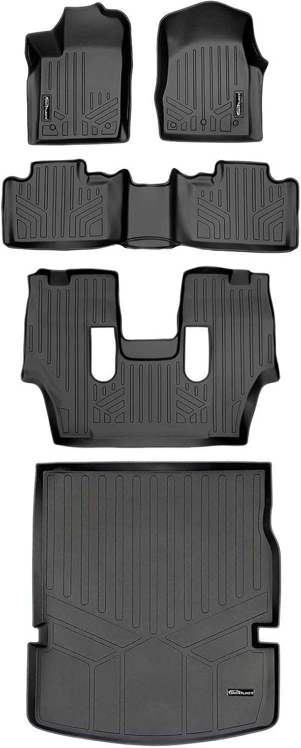 SMARTLINER Floor Mats and Cargo Liner Behind 2nd Row for 2013-2016 Dodge Durango