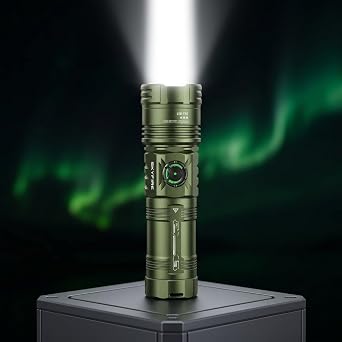 LED Flashlight Rechargeable 3500LM Ultra Bright, Tactical Flashlight Zoomable Waterproof, Type-C 6 Modes with Strobe SOS Power Display, 64H Long Running Time for Hiking Camping Emergency