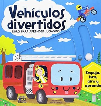 Board book VEHÍCULOS DIVERTIDOS: LIBRO PARA APRENDER JUGANDO [Spanish] Book