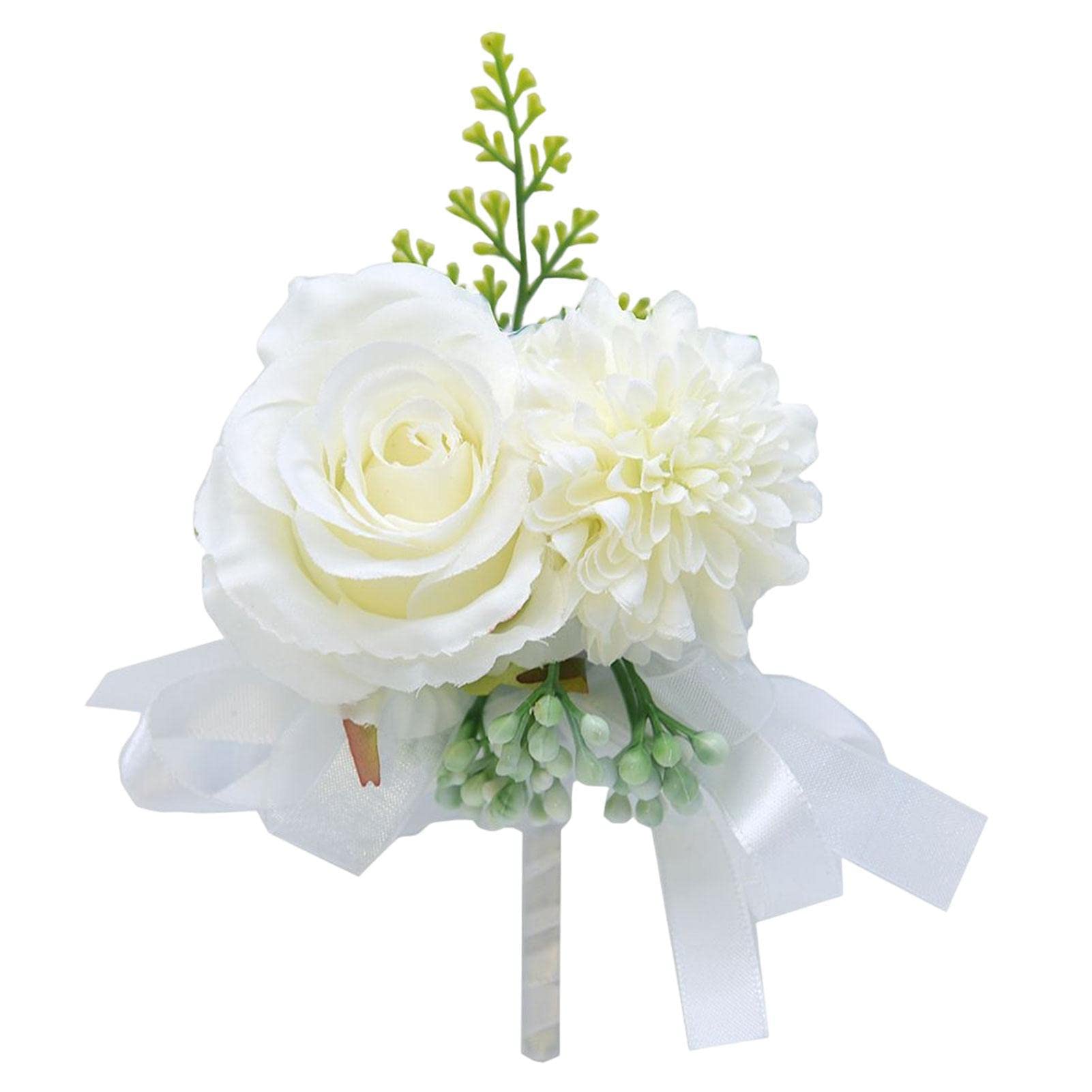 Amazon｜ブートニア 結婚式 コサージュ結婚式 造花 ブートニア 