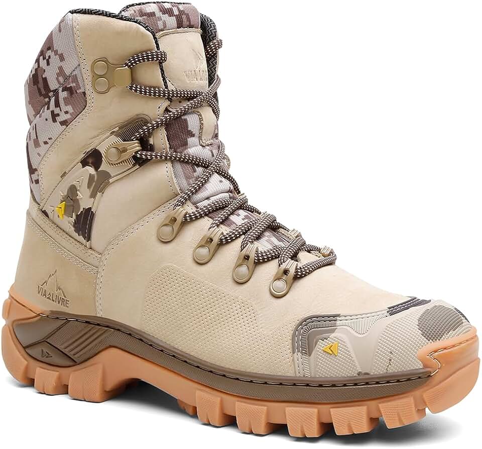 Coturno Masculino Militar Bota Defender Cano Alto em Couro Legítimo Blaqueado Biqueira de PVC B10