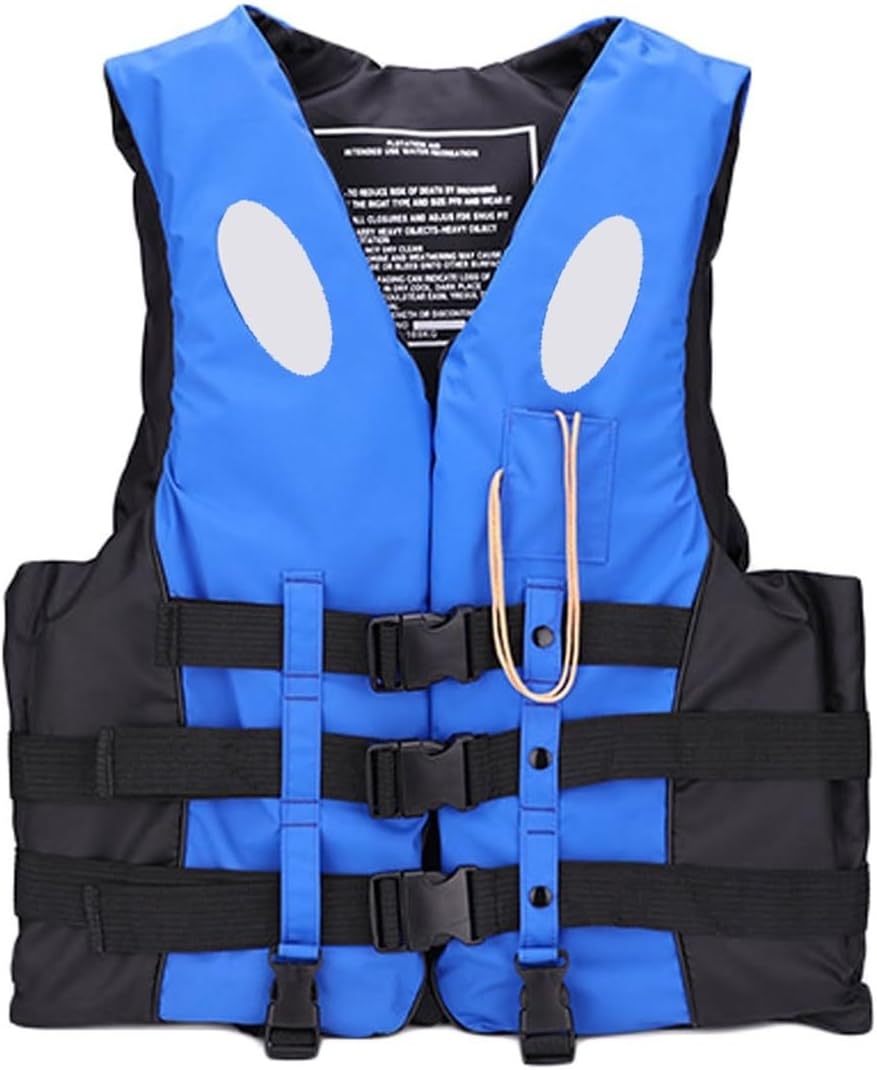 GOZYLALife Jacket Adult with Whistle, Unisex Adjustable Vest Life Jackets, Kids Buoyancy Summer Beach Swim Vest for Paddleboarding Kayaking Fishing Sailing, Water Sports, Surfing, Boating