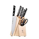 Dynamic Razor-Sharp 7-Piece Knife Set, Chef Knife, Bread Knife, German Engineered Informed by 100+ Years of Mastery