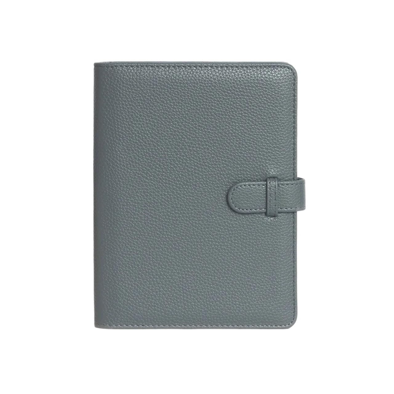 2Pcs 80 Pockets Instant Wide Photo Album PU Leather Solid Color For Photo(Grey)