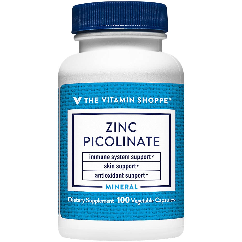 Zinc Picolinate - Superior Absorption Immune Support | Highly Bioavailable | 100 Capsules | Skin Health