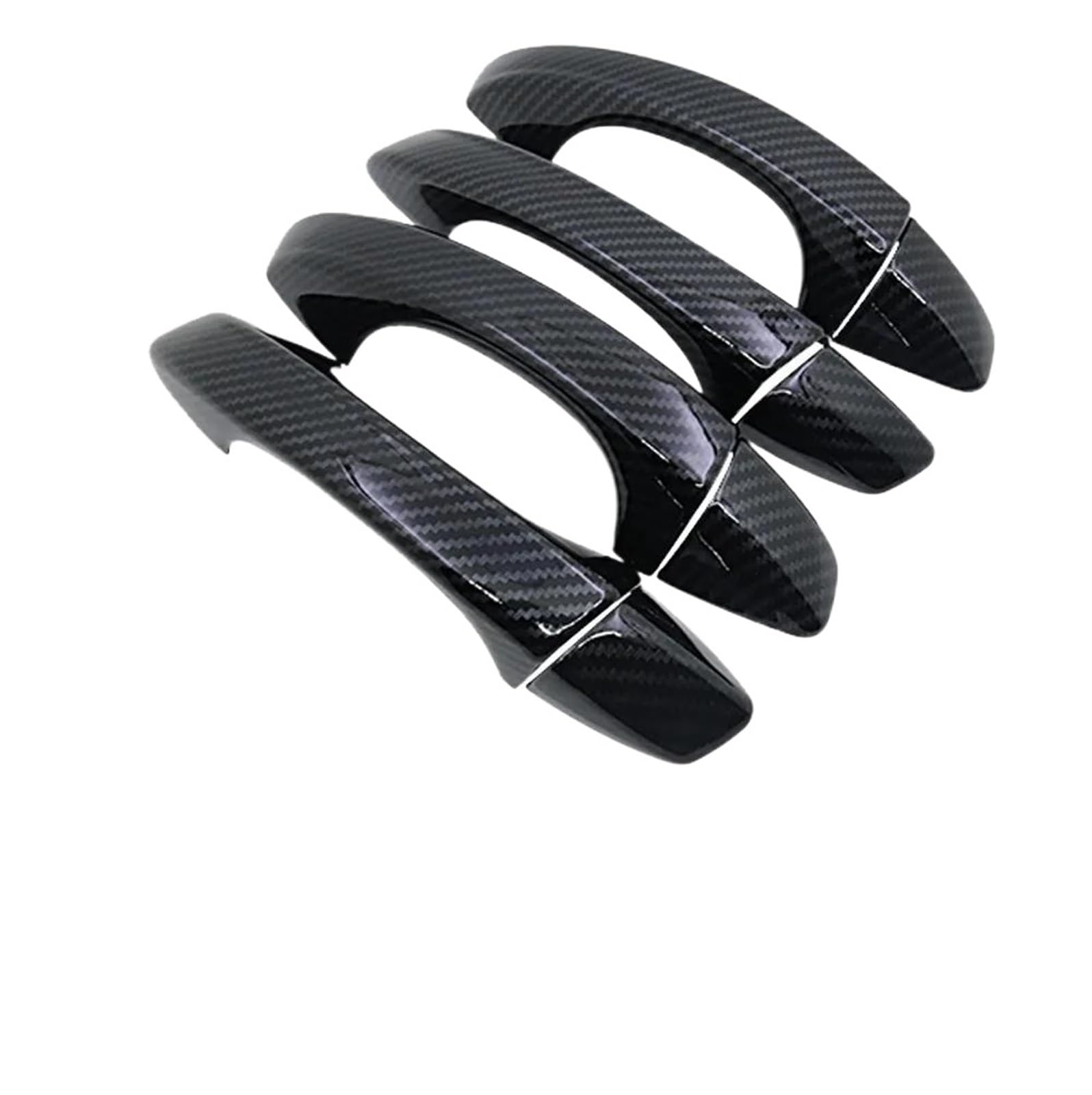Lzbzhb One Color Car Exterior Outsidedoor Handle For Skoda For Octavia For Fabia 3 Mk3 Super B8 For Kodiaq 2014-2019 Exterior Carbon Fiber Door Handle Cover Catch Trim Car