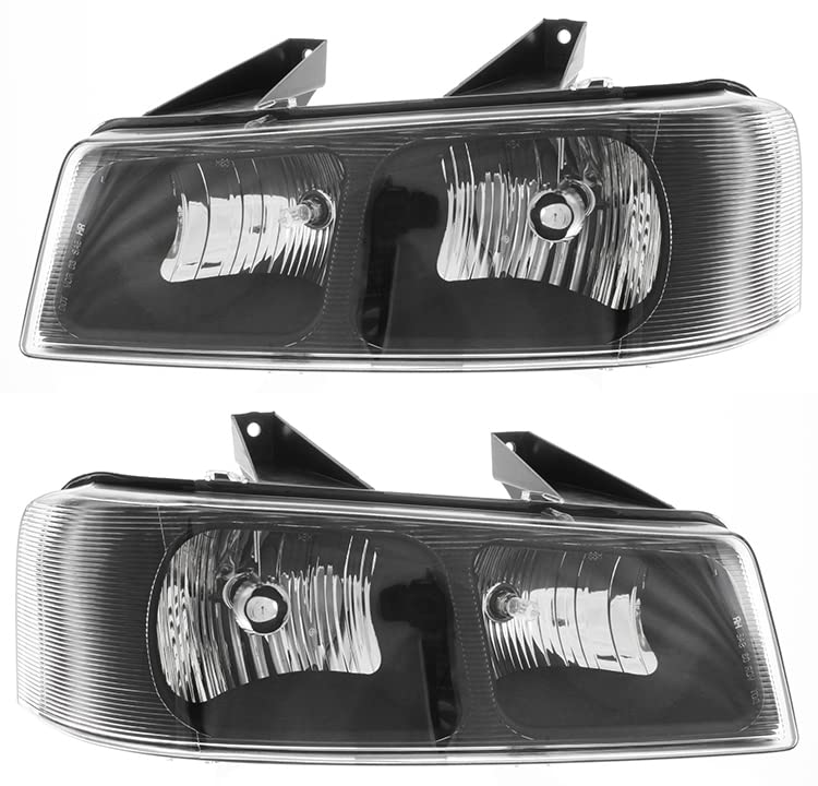 For Chevrolet Chevy Express,GMC Savana 1500 2003-2019/Savana 2500,3500 2013-2019 Headlights Lamps Set Halogen Driver and Passenger Side