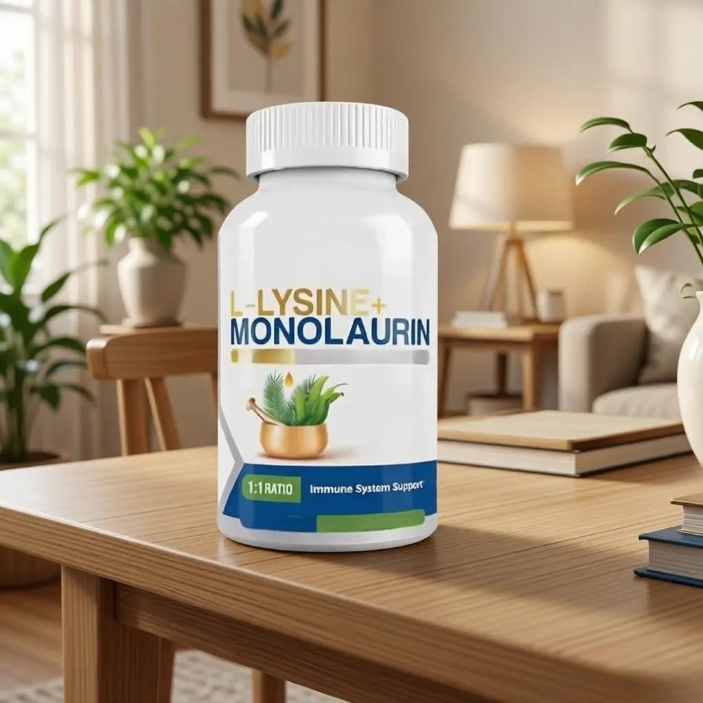 Lysin und Monolaurin, unterstützen das Immunsystem – leicht aufzulösen und zu absorbieren