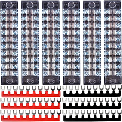Elveshome 12 Pcs 6 Set Terminal Block Strip & Ground Terminal Block thumb #8