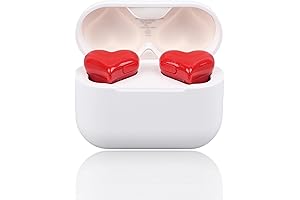 Jectse Wireless Earbuds - Heart Shaped, Noise-Canceling Bluetooth Headphones, Perfect for Sports