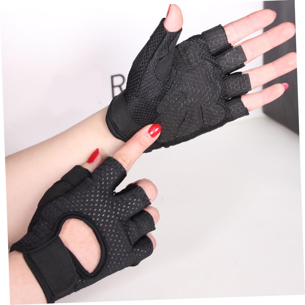 Yardwe 4 Pares De Guantes Transpirables para Hombre Pesca Gel De Sílice Antideslizante