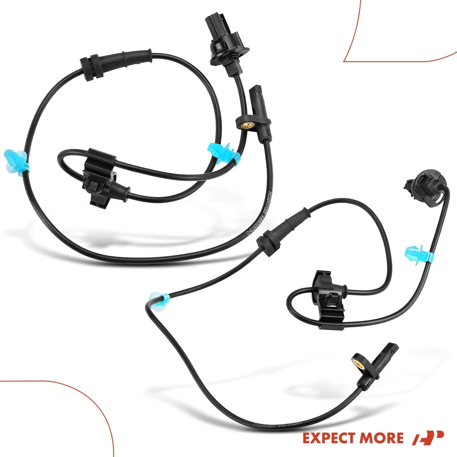 A-Premium Front Side ABS Wheel Speed Sensor Compatible with Honda, Acura Models - Pilot 2016-2020, MDX 2014-2020, Ridgeline 2017-2020, Passport 2019-2020 - 2-PC Set, Replace# 57455TZ5A02