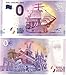 0 Euro Schein Gorch Fock - Kiel Sailing City 2018 - Null Euro Souvenier Banknote mit verschiedenen Sehenswürdigkeiten