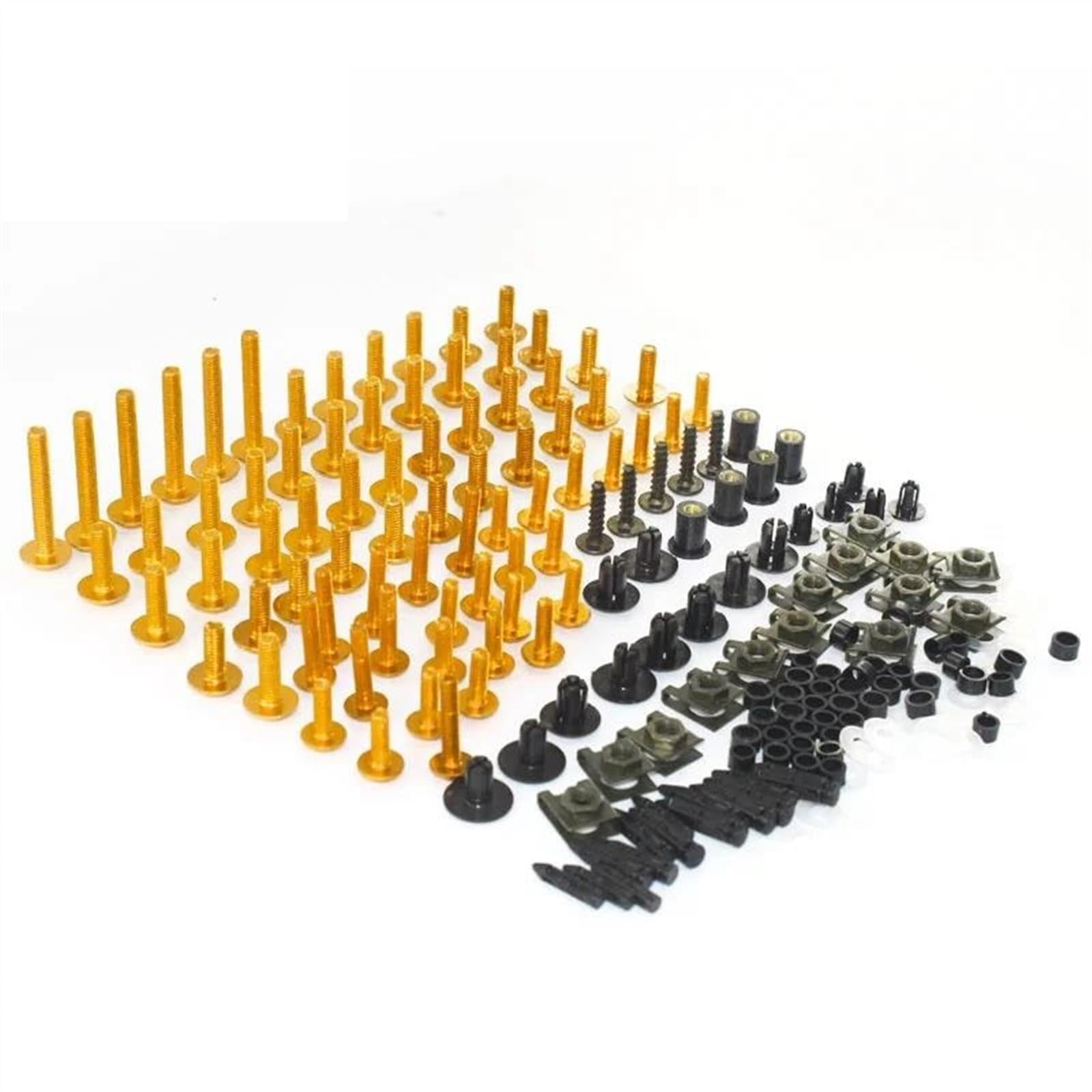 Motorcycle Custom Fairing Bolt Screws Bodywork Complete Kit For Rs 125 Rsv4 Rs4 For Tuono V4 1100 For Buell Xb12(Gold)