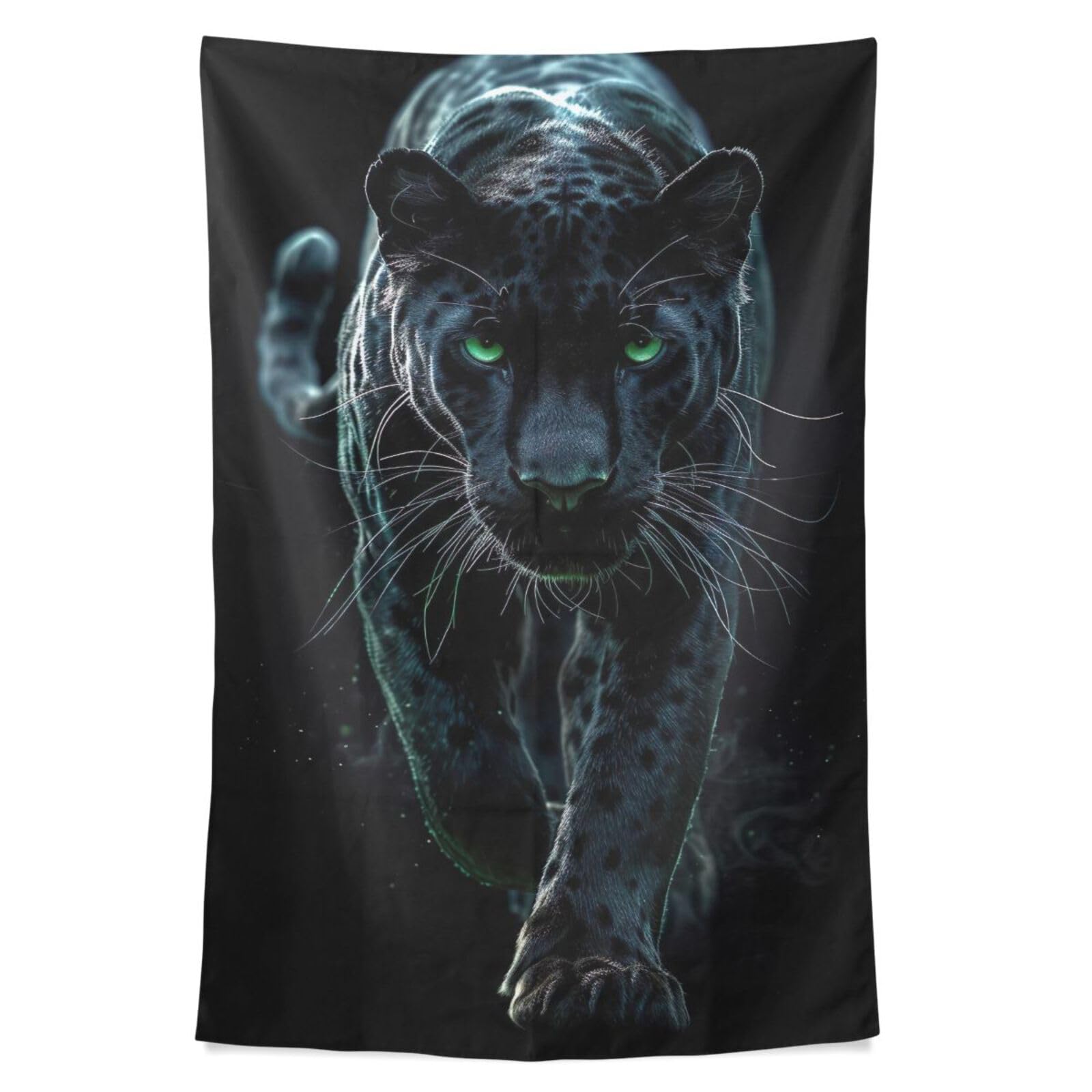 Amazon.com: STAYTOP Tapestry Cool Black Panther Vertical Wall