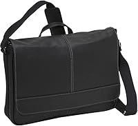 Kenneth Cole Reaction Risky Business Colombian Leather Slim Messenger Bag - Fits 15.6" Laptop, Full-Grain Leather