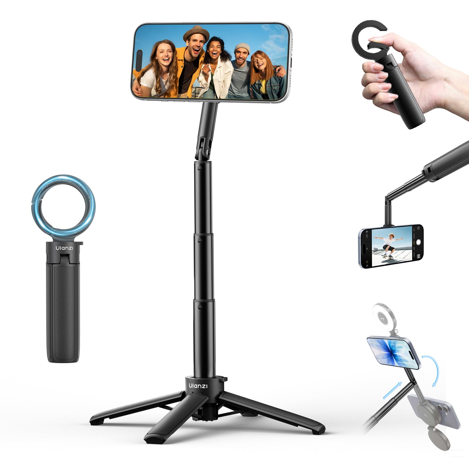 ULANZI MT71 Mini Magnetic Selfie Stick Tripod