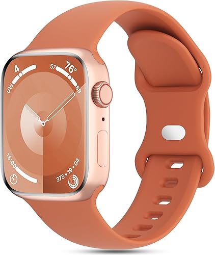 Miniatura 9 de DYKEISS Correas deportivas de silicona compatibles con Apple Watch Band 1.496 in 1.654 in 1.575 in 1.732 in 1.614 in 1.772 in 1.929 in, correa suave