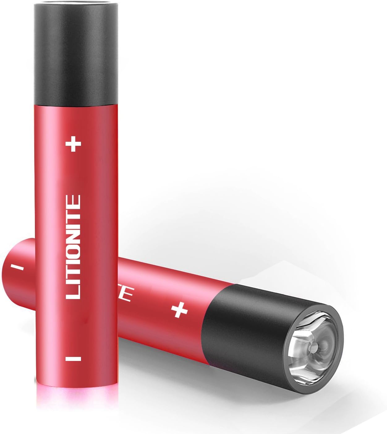 Litionite® Blaze 3200mAh Aluminium Mini Power Bank - 3 in 1 Charger USB + Torch + Carabiner Keychain - Portable Micro USB External Extended Backup Battery for Outdoor Camping - Compatible for Smartphone and Tablet (Red)