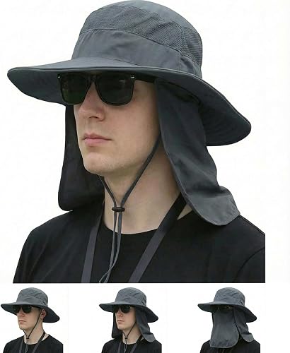 Sun fishing-hat, Deepgrey