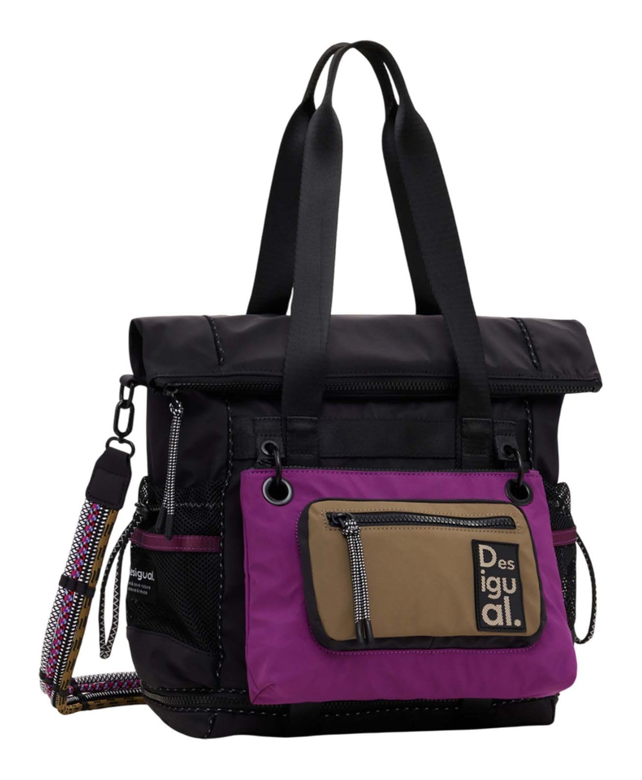 Desigual BACK_MODULARIS BLUE25 VOY, U, 2000 BLACK, Czarny (Black), 29.1, zwykły