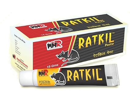 MMR Making Marvelous Rat Kill Paste Rat Killer for Home Rodent Control Die Outside Home 15 Gram Tube Pack of Tubes (60)
