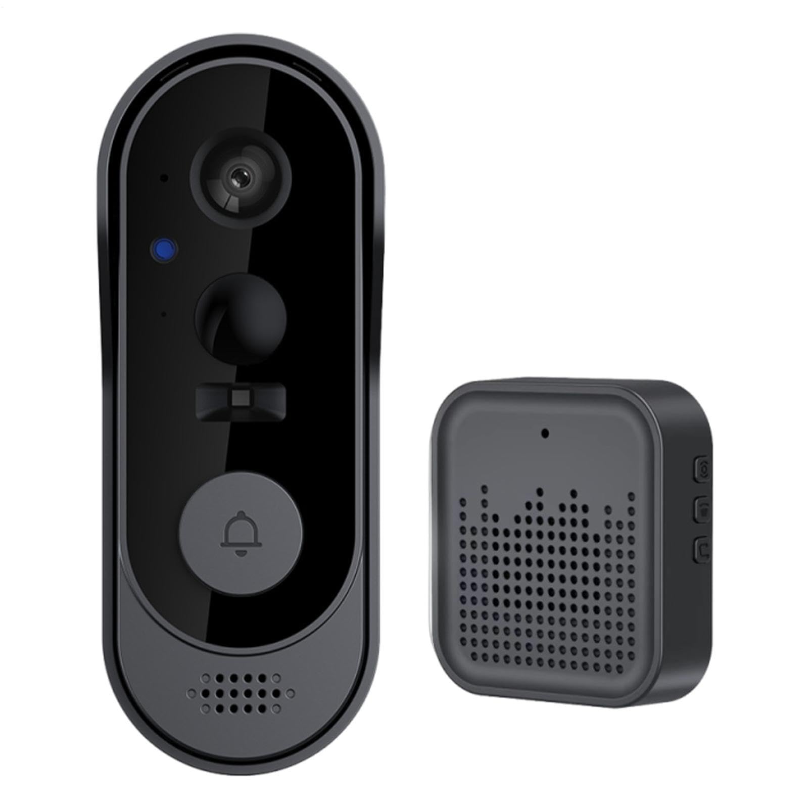 Campanello Video Sensore Sicurezza, Monitor, Cloud Storage | Videocamera Wireless D'Ingresso Avvisi Notturni Per Appartamento, Porta, Interno, Esterno