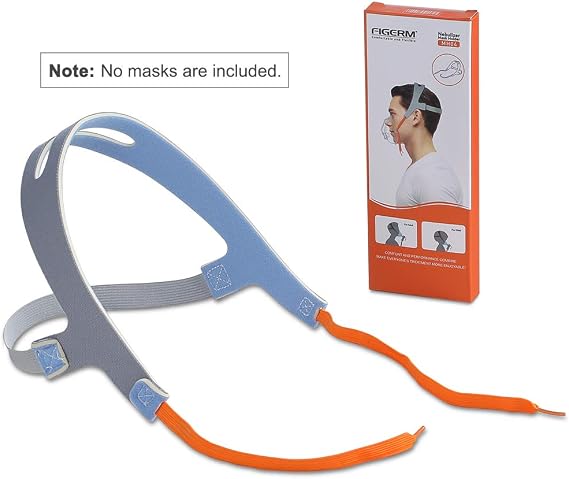 No-Slip Secure Mask Strap, Mask Holder for Cool Mist Inhaler Compressor System, Comfortable Adjustable Head Straps for Children and Adults