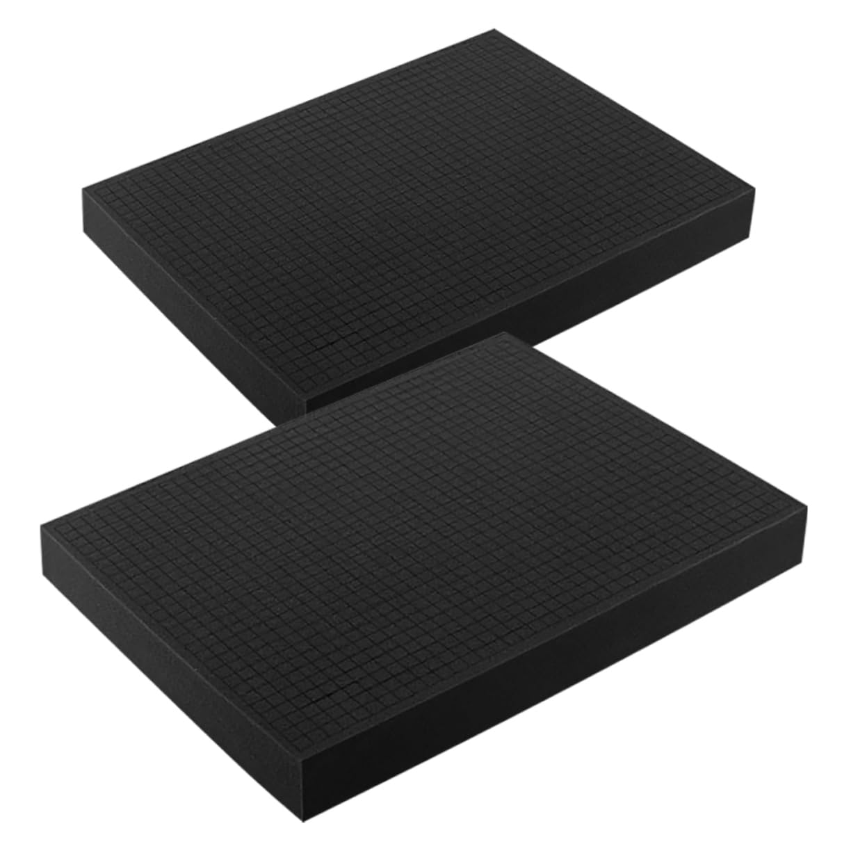 Inserts mousse pour boîte à outils avec doublure de tapis de protection, lot de 2 pièces