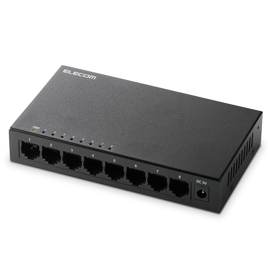 Amazon.co.jp: エレコム スイッチングハブ ギガビット 8ポート