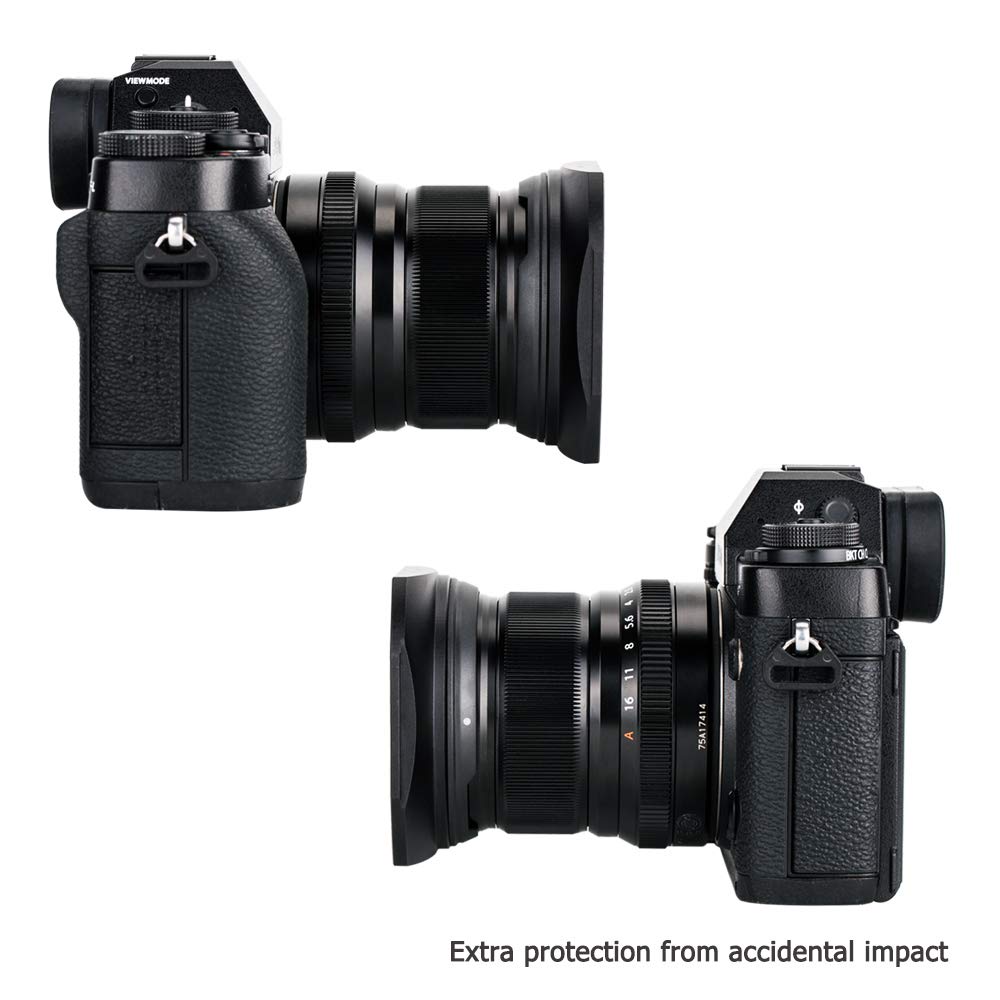Amazon | JJC メタル 正方形 レンズフード + フードキャップ Fujifilm