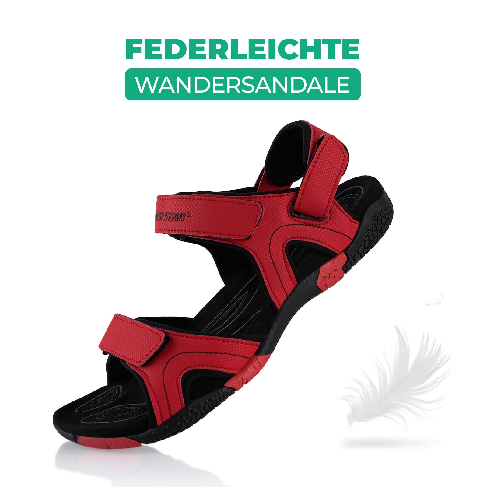Fusskleidung® Damen Herren Trekkingsandalen Sommer Wanderschuhe Sandalen