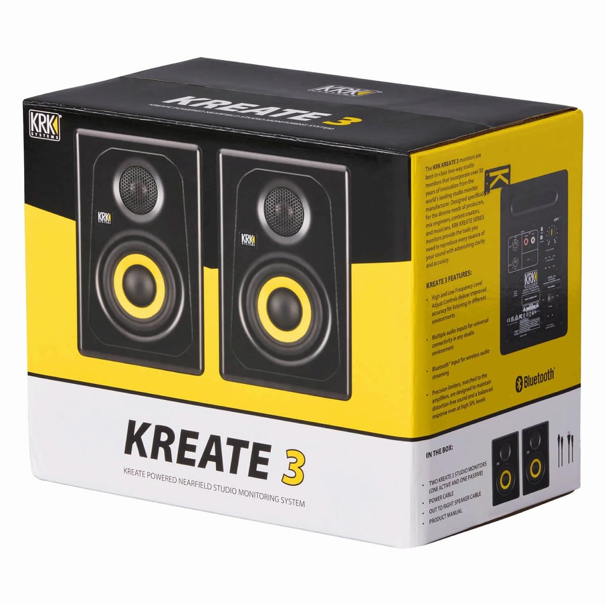 Amazon | KRK 2Way STUDIO MONITOR 3.5インチ ウーファー スタジオ