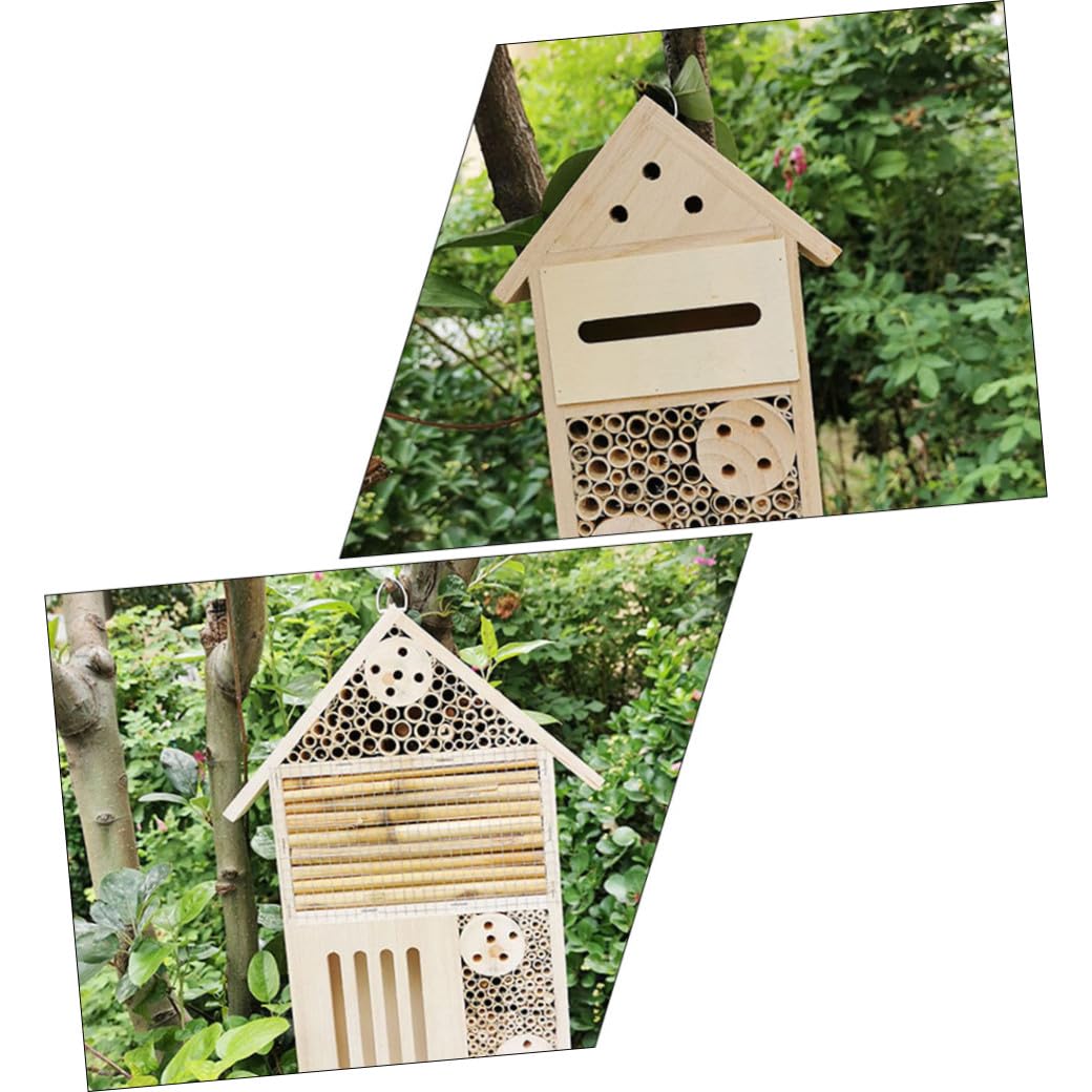 Toddmomy 2pezzi Casetta Per Api in Legno Da Stanza Per Insetti Casa Per Scarafaggi Cabina Per Giardino