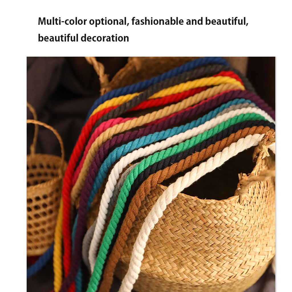 Cordon En Coton Coloré Pour Macramé, 3 Mm X 90 M - 4 Brins Torsadés Pour Macramé, Fournitures Pour Macramé, Loisirs Créatifs, Tricot, Suspension De Plantes Et Projets Décoratifs (rouge