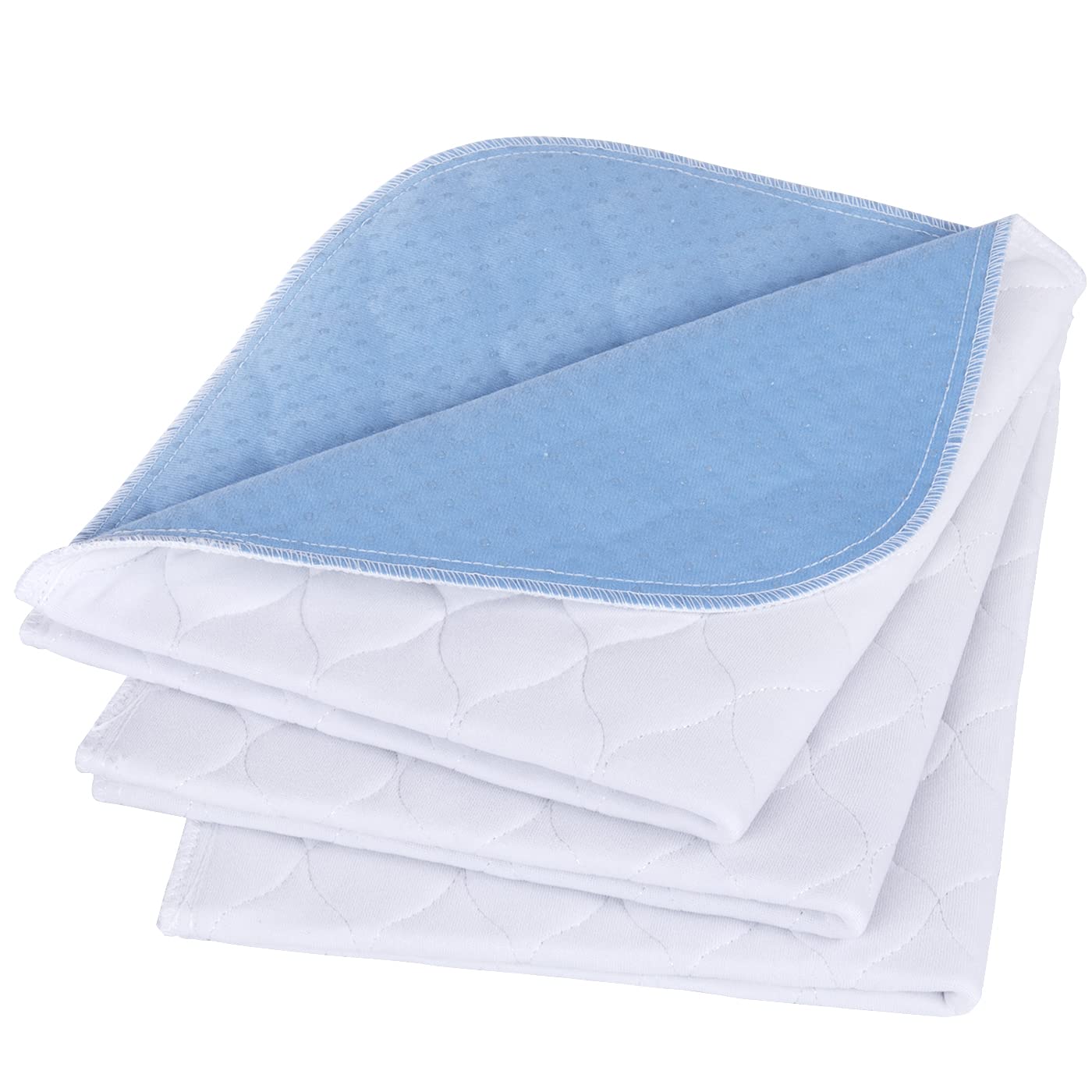 Non-Slip Bed Pads for Incontinence,20"X24" (3 Pack),Waterproof Washable Underpads and Mattress Protectors,Absorbent Incontinence Bed Pads for Children,Kids,Pets