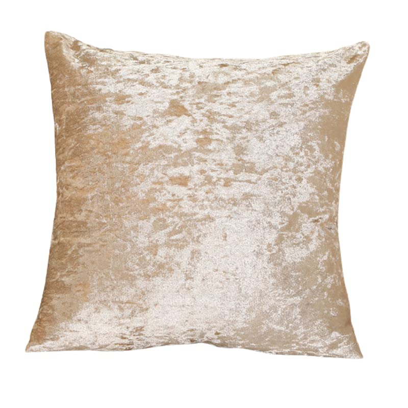 RKAAS HOME Super Soft Decorative Luxurious Crushed Ice Velvet Square Cushion Cover for Living Room Sofa Couch Bed 60cm x 60cm 24x24 Inches (Pack of 4 - Image 2