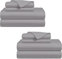 Vista 20 de Bluemoon Homes 100% de algodón egipcio sábanas tamaño Queen - juego de sábanas de 1000 hilos tamaño Queen, sábana de cama tamaño Queen, sábanas
