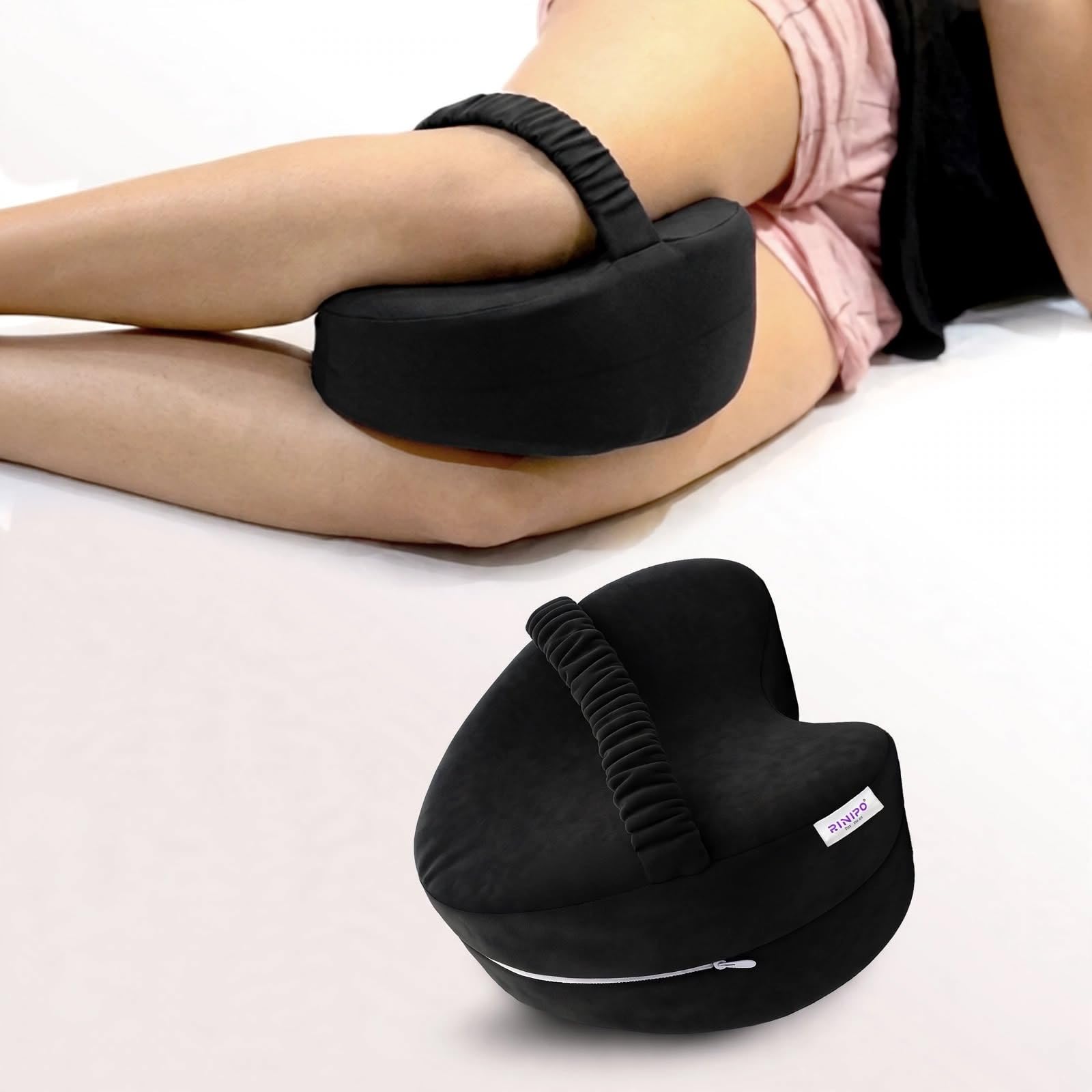 RINIPO Memory Foam Leg Support Pillow - Knee Pain Relief -10 RINIPO Memory Foam Leg Support Pillow - Knee Pain Relief -10