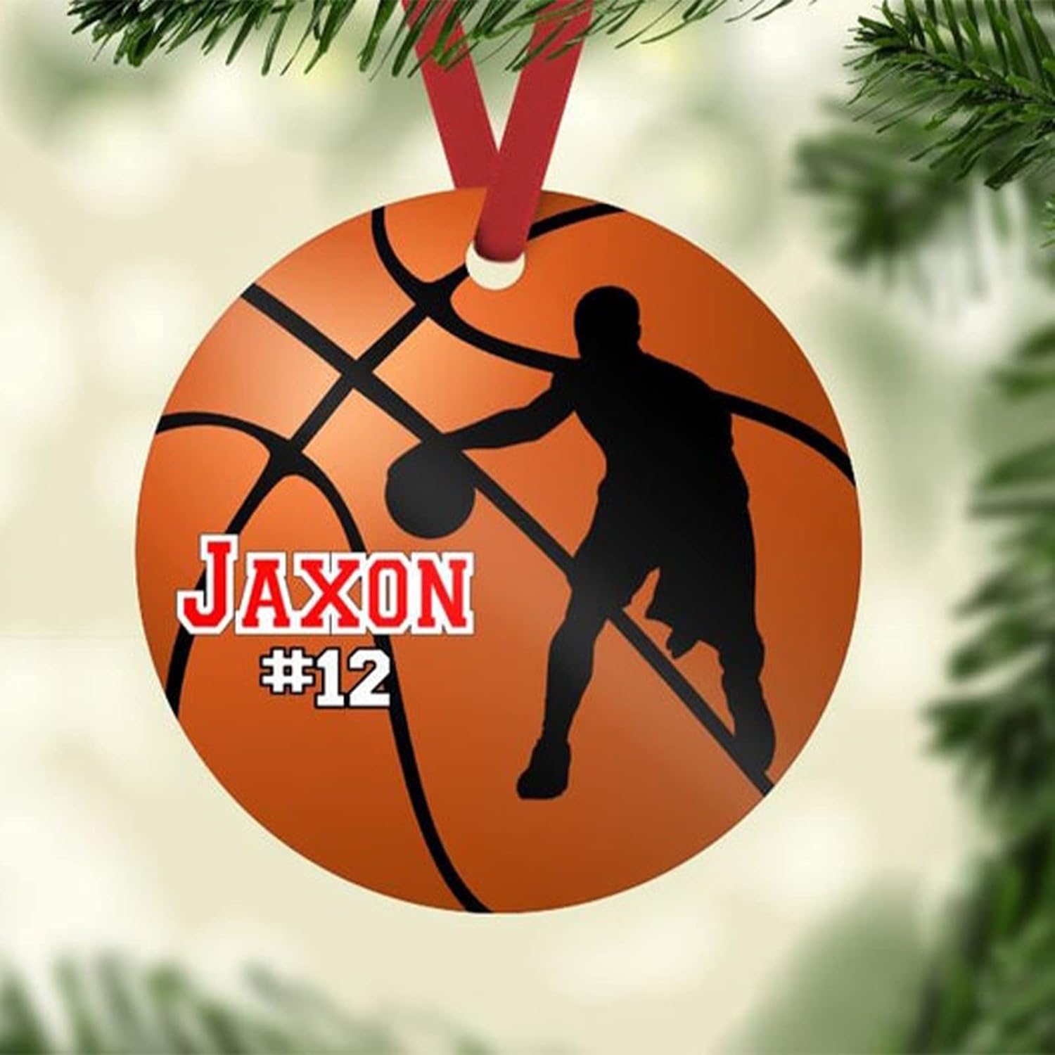 Zmoicky Basketball Ornament Basketball Christmas Ornament Personalized Ornament boy