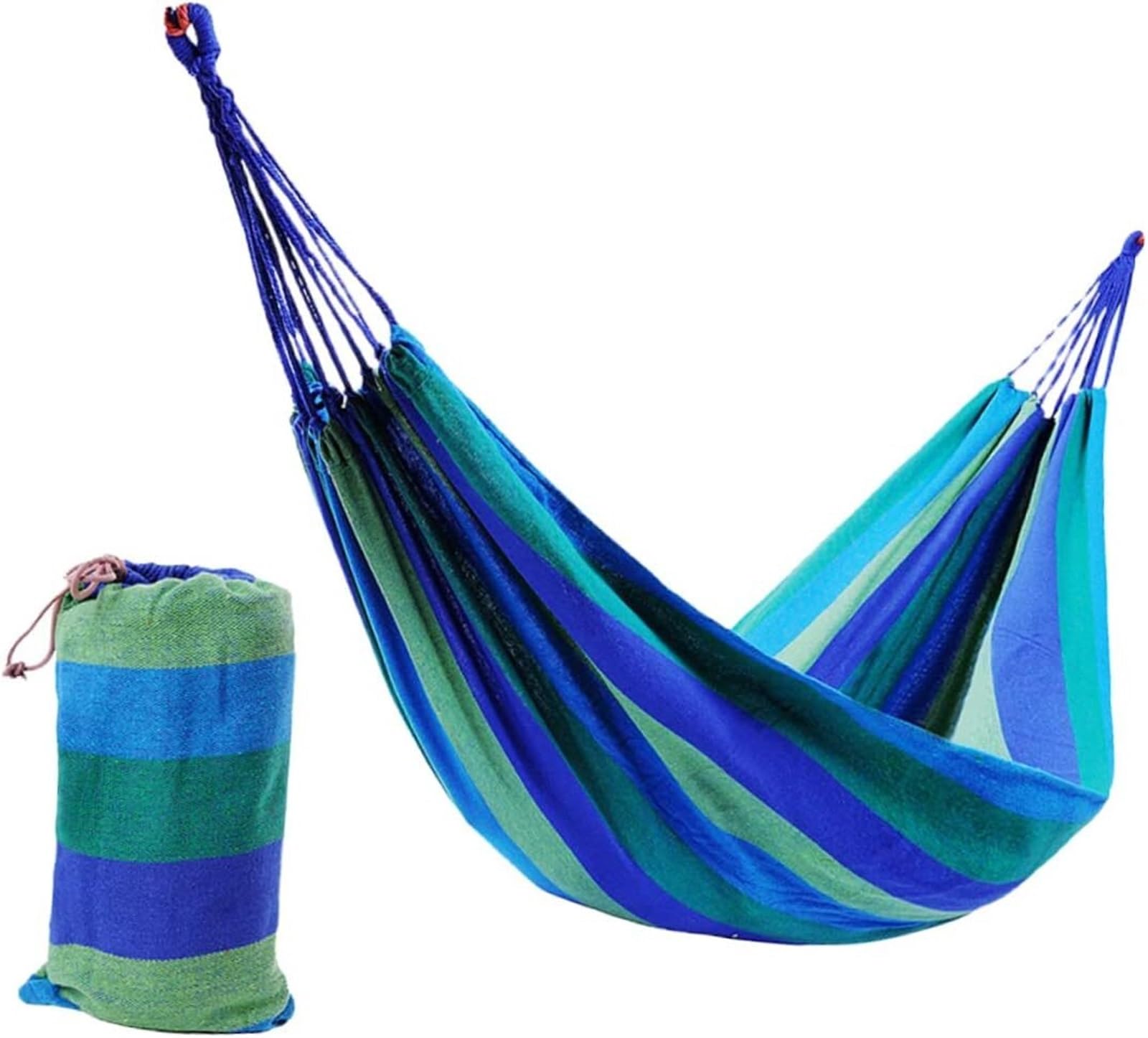 Hamak Ultralekki, Hammock Hamak Ogrodowy Z Płótna Wygodny Tkaniny Do Zawieszenia Solidnego Hamaka Przenośny na Kemping, na Zewnątrz(200x80cm)