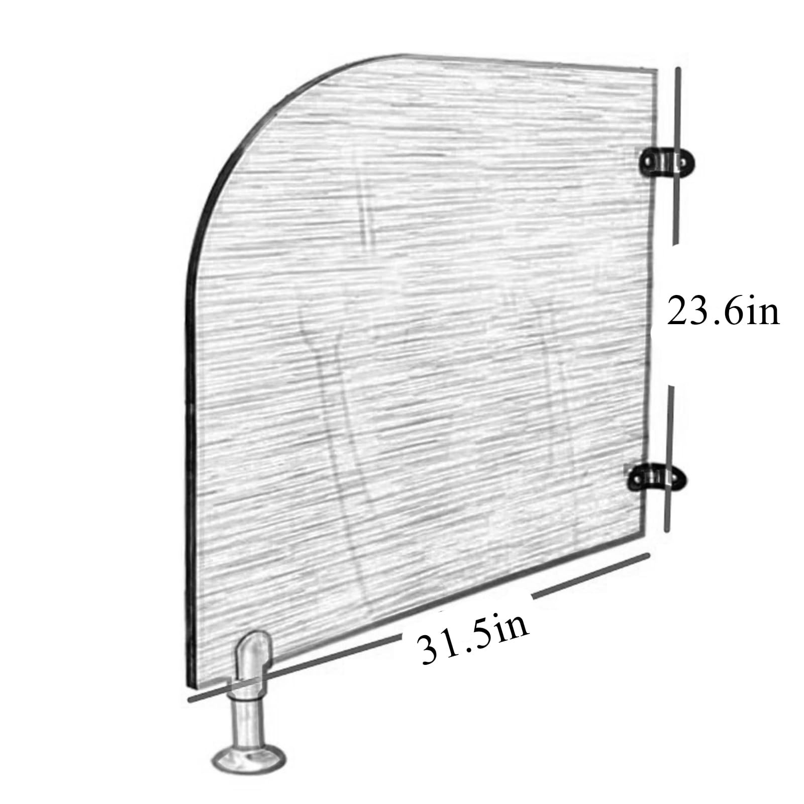 2 divisori per la privacy del WC dei bambini, divisori per orinatoio per scuola e asilo, deflettori in legno verde (80 x 60 cm) - Fun & Design
