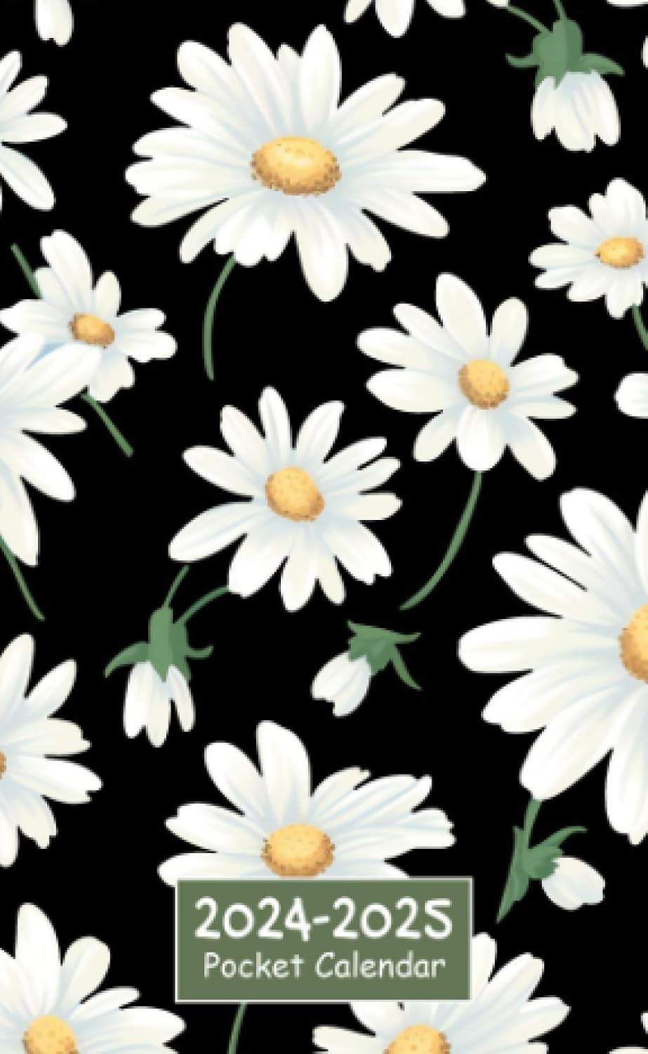 pocket calendar 2024-2025 for purse: 2 Year Small Size - Daisy Flower Volume 5      Paperback – Organizer, June 29, 2023
